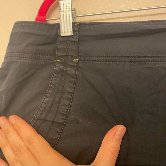 Nike vintage Women's long roll tab Bermuda cargo Shorts lo mid rise cotton L - Picture 10 of 12